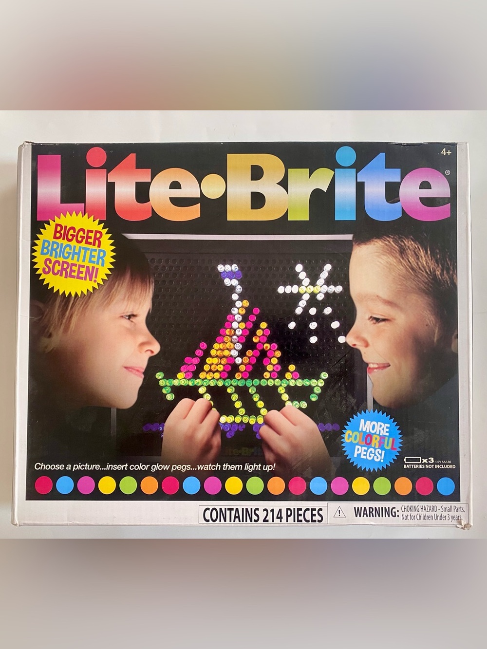 Lite - Brite Kids Toy, Light Peg Toy Excellent Condition With Box